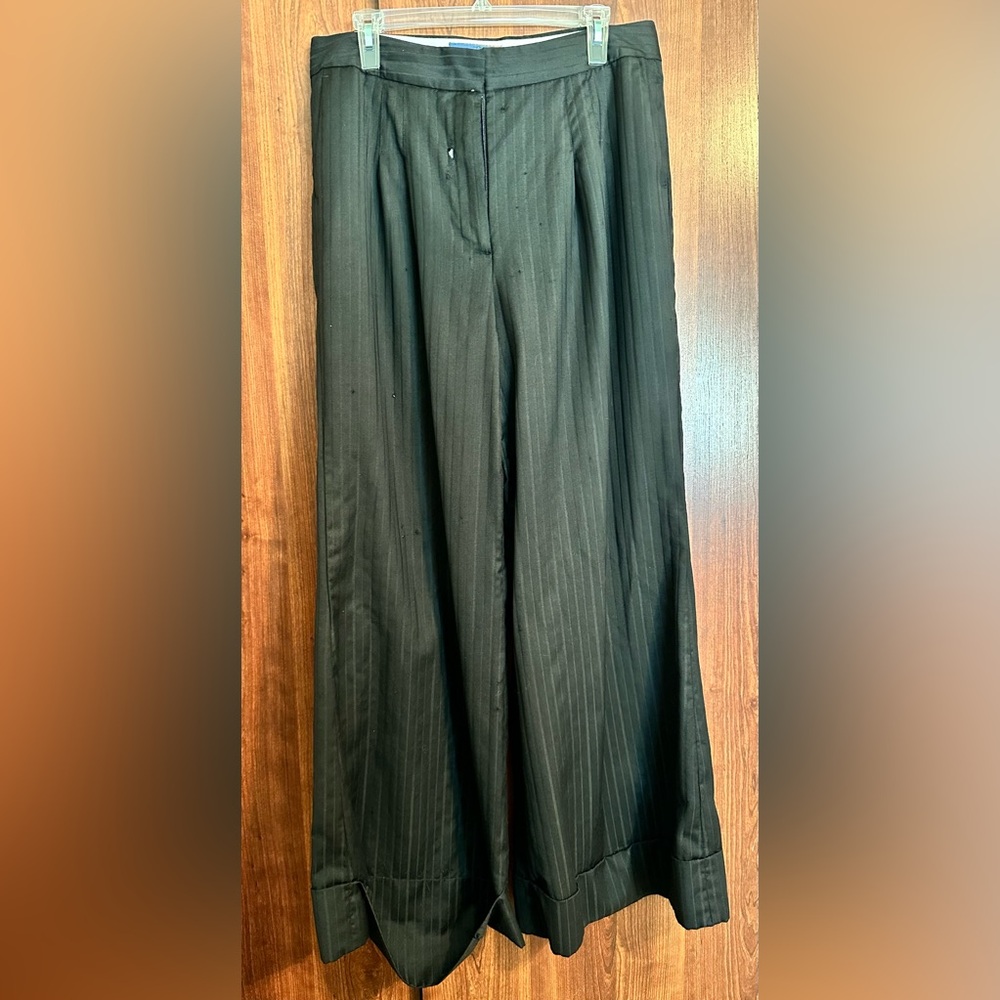 L.A.M.B. Gwen Stefani TROUSER Black Dress Pants VINTAGE FALL 05 Size 12 Y2K